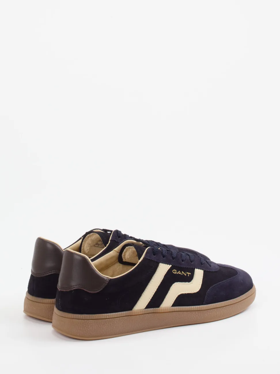 Gant – Retro-Sneaker aus Veloursleder Dunkelblau