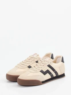 Gant – Retro-Sneaker aus Velours und Nylon Beige