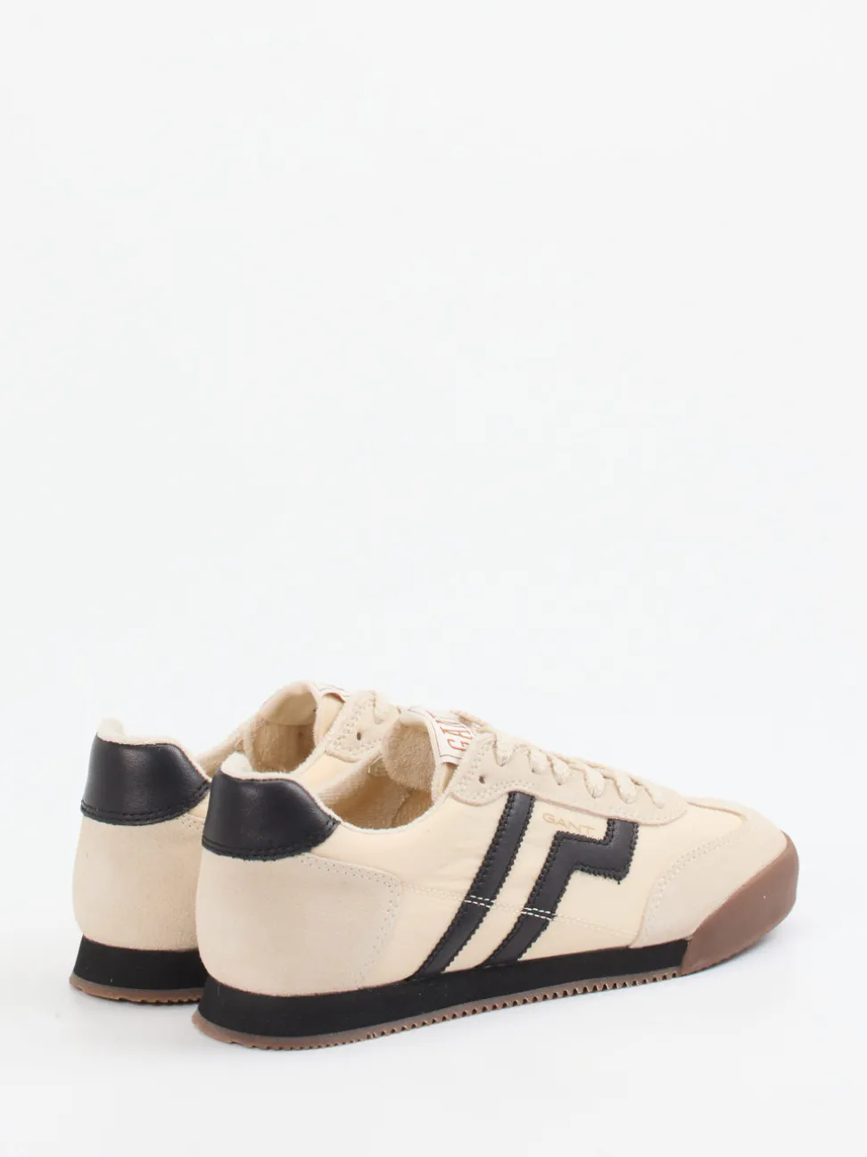 Gant – Retro-Sneaker aus Velours und Nylon Beige