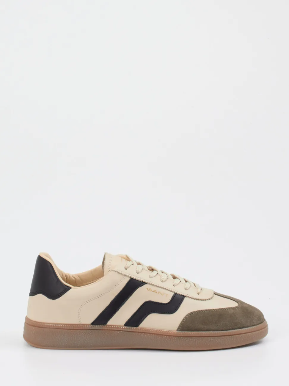 Gant – Retro-Sneaker aus Veloursleder in Beige