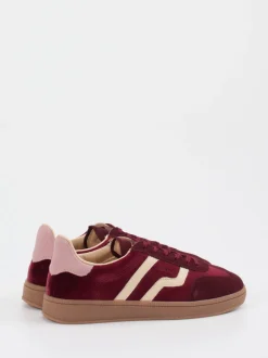 Gant – Retro-Sneaker aus Veloursleder bordeauxrot
