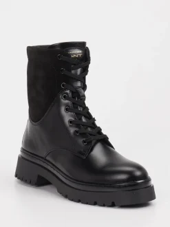 Gant – Schnürboots aus Leder schwarz