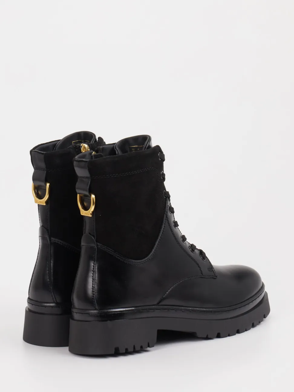 Gant – Schnürboots aus Leder schwarz