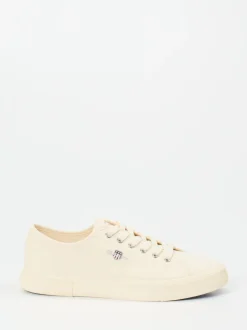 Gant – Sneaker aus Canvas in Cremeweiß