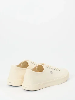 Gant – Sneaker aus Canvas in Cremeweiß