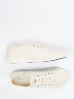 Gant – Sneaker aus Canvas in Cremeweiß