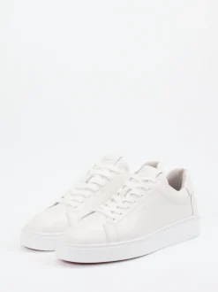 Gant – Sneaker aus Kalbleder Off-White mit Kontrastsohle