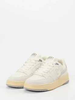 Gant – Sneaker aus Kalbleder in Cremeweiß