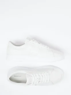 Gant – Sneaker aus Kalbleder Off-White