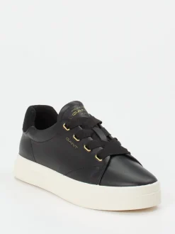 Gant – Sneaker aus Kalbleder in Schwarz