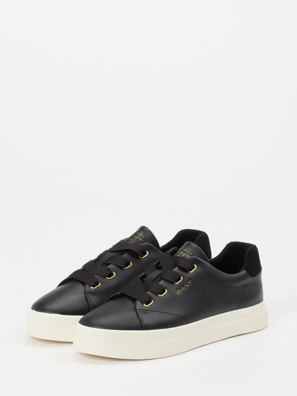 Gant – Sneaker aus Kalbleder in Schwarz