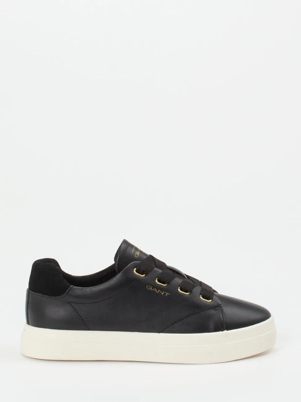 Gant – Sneaker aus Kalbleder in Schwarz