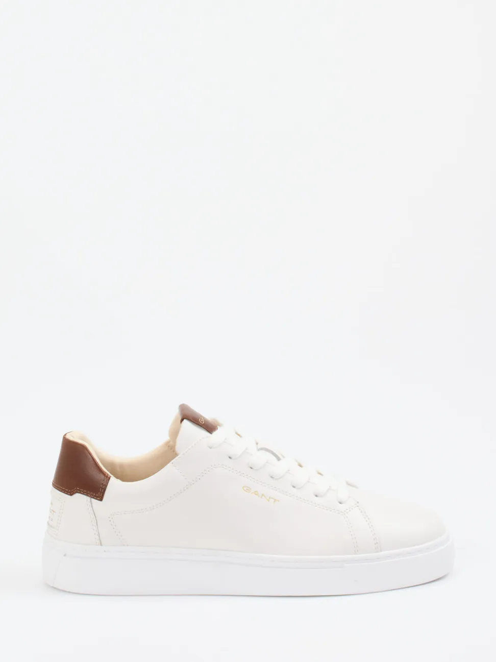 Gant – Sneaker aus Kalbleder in Offwhite