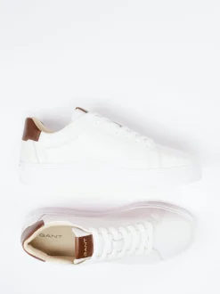 Gant – Sneaker aus Kalbleder in Offwhite