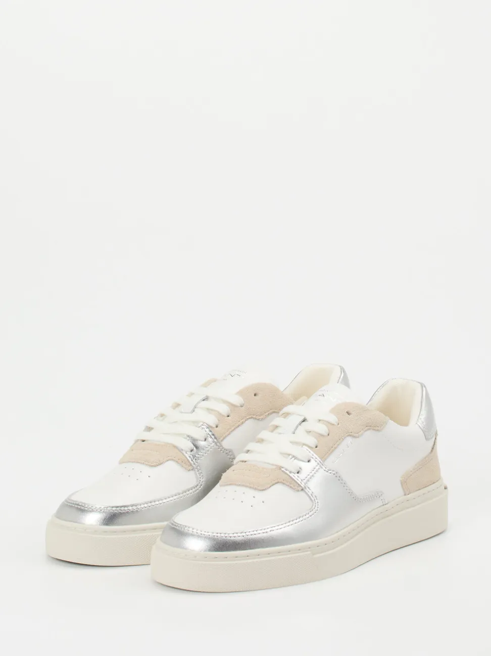 Gant – Sneaker aus Lammleder mit Metallic-Detail