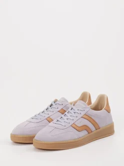 Gant – Sneaker aus Leder-Mix in Flieder