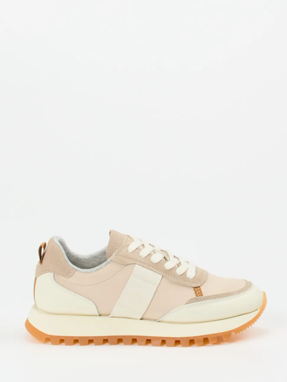 Gant – Sneaker aus Textil und Veloursleder Beige