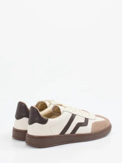 Gant – Sneaker aus Velour- und Glattleder cremeweiß