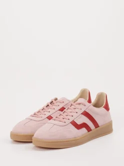 Gant – Sneaker aus Veloursleder in Rosé