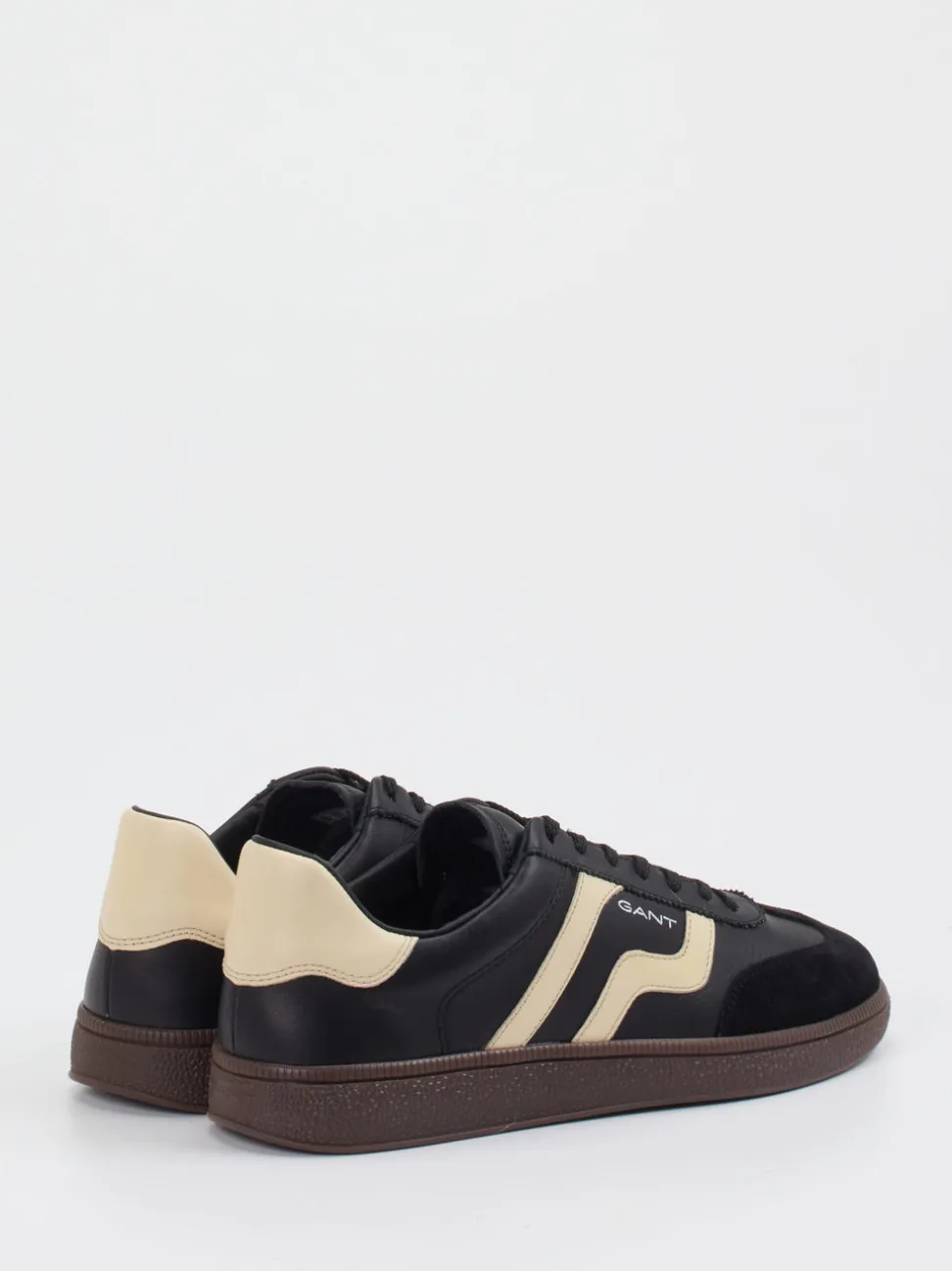 Gant – Sneaker aus Velours- und Glattleder Schwarz