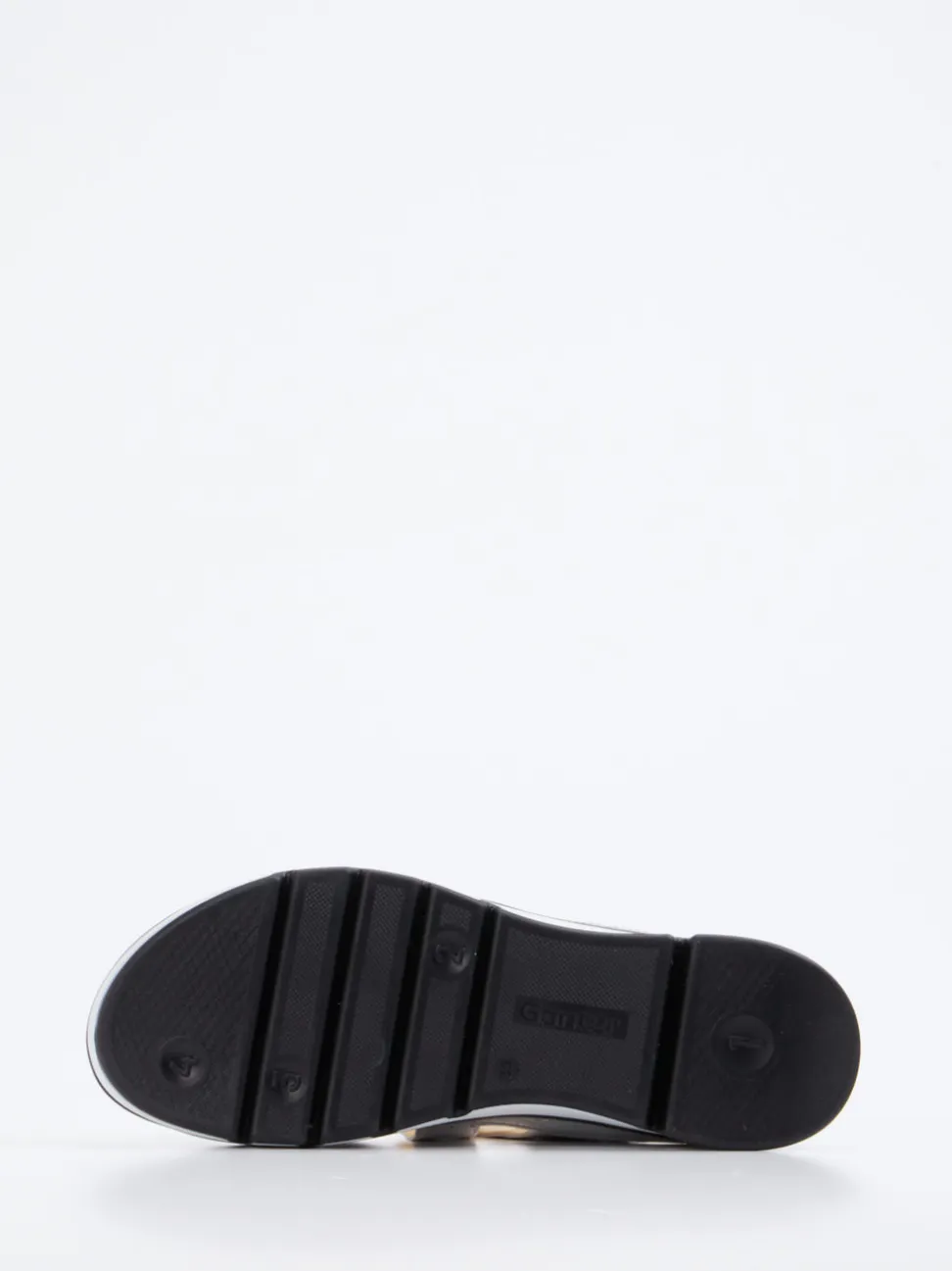 Ganter – Klettsandalen aus Metallicleder silberfarben