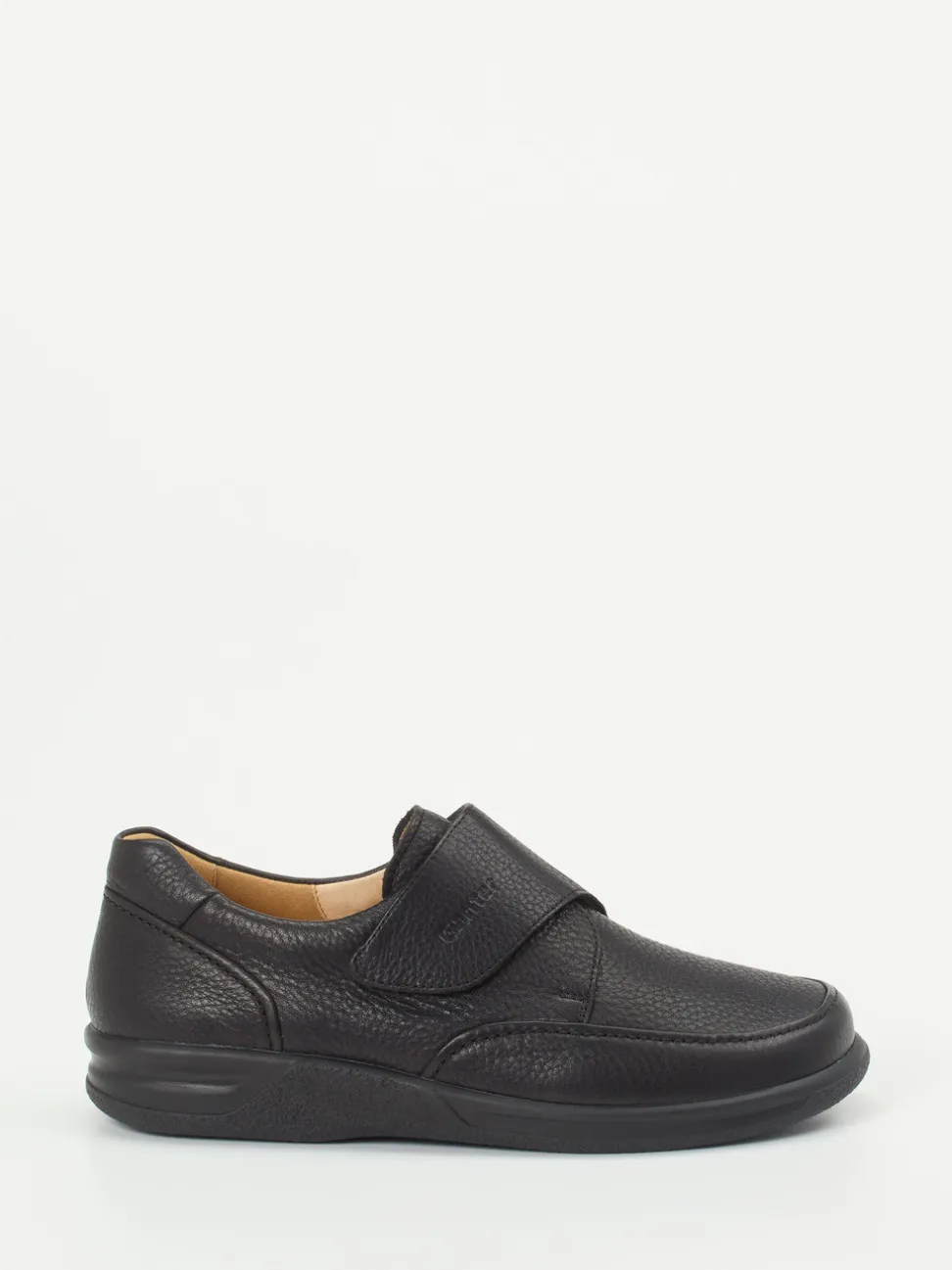 Ganter – Klettslipper aus Kalbleder Schwarz