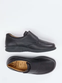 Ganter – Klettslipper aus Kalbleder Schwarz