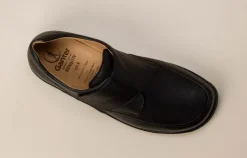 Ganter – Klettslipper aus Kalbleder Schwarz