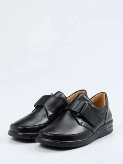 Ganter – Klettslipper aus Kalbleder schwarz