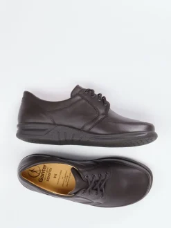 Ganter – Komfort-Halbschuhe aus Kalbleder dunkelbraun