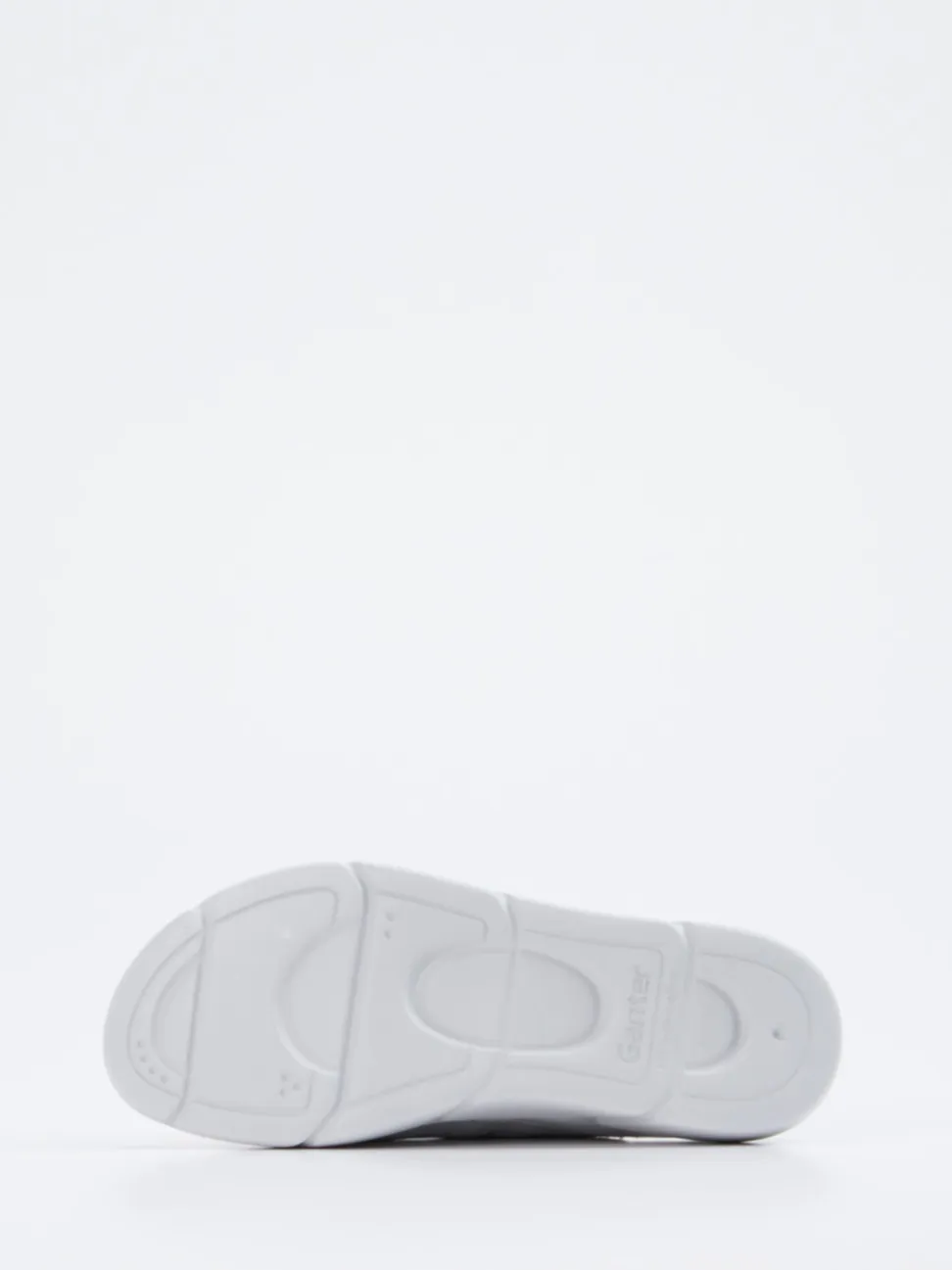 Ganter – Komfort-Pantolette aus Metallicleder silber