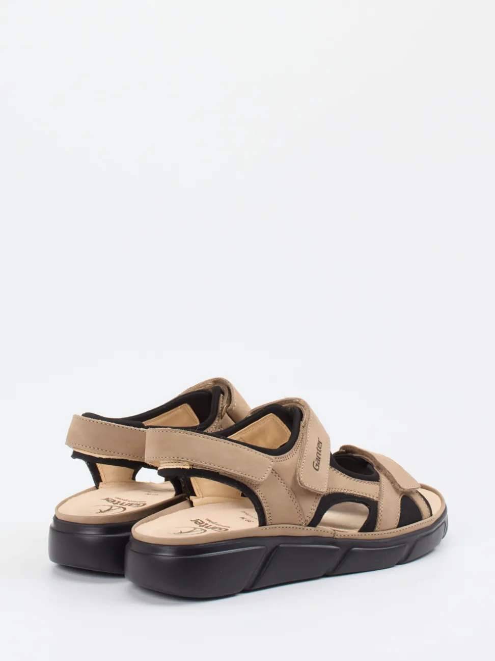 Ganter – Komfortsandale aus Nubukleder beige