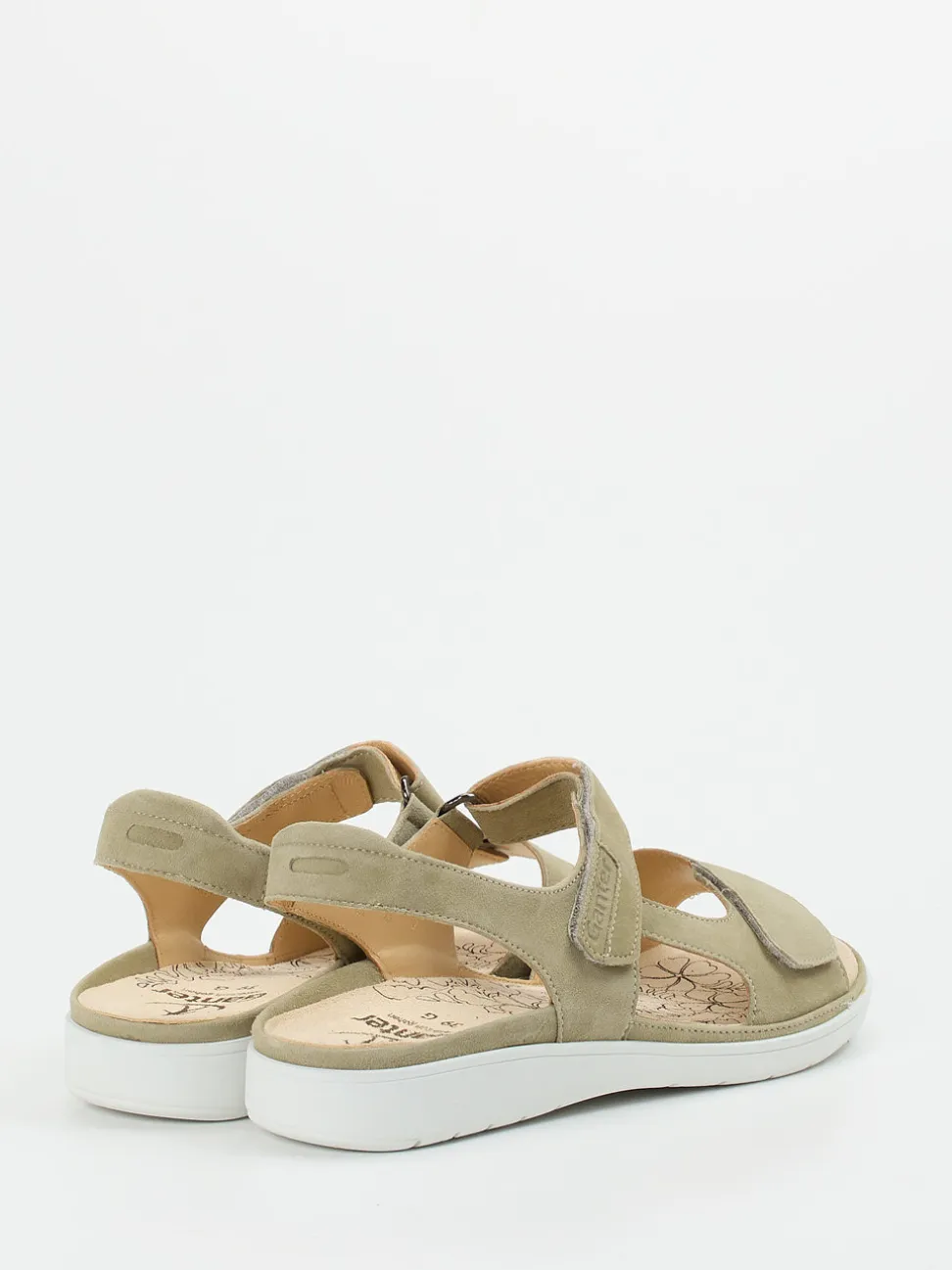 Ganter – Komfortsandalen aus Veloursleder sandbeige