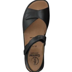 Ganter – Komfortsandalen aus Kalbleder schwarz