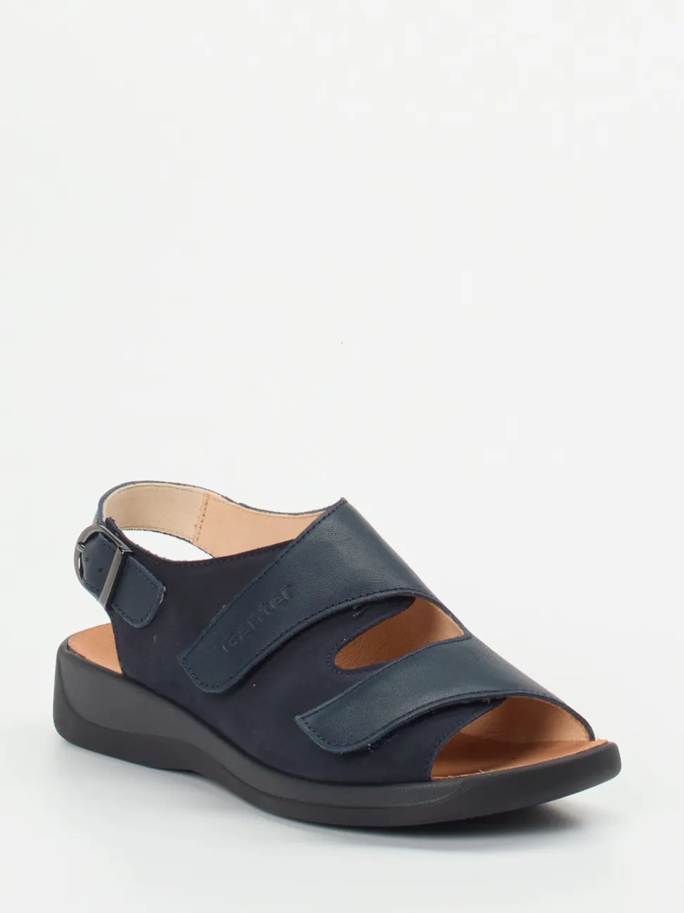 Ganter – Komfort-Sandalen aus Kalbleder Dunkelblau