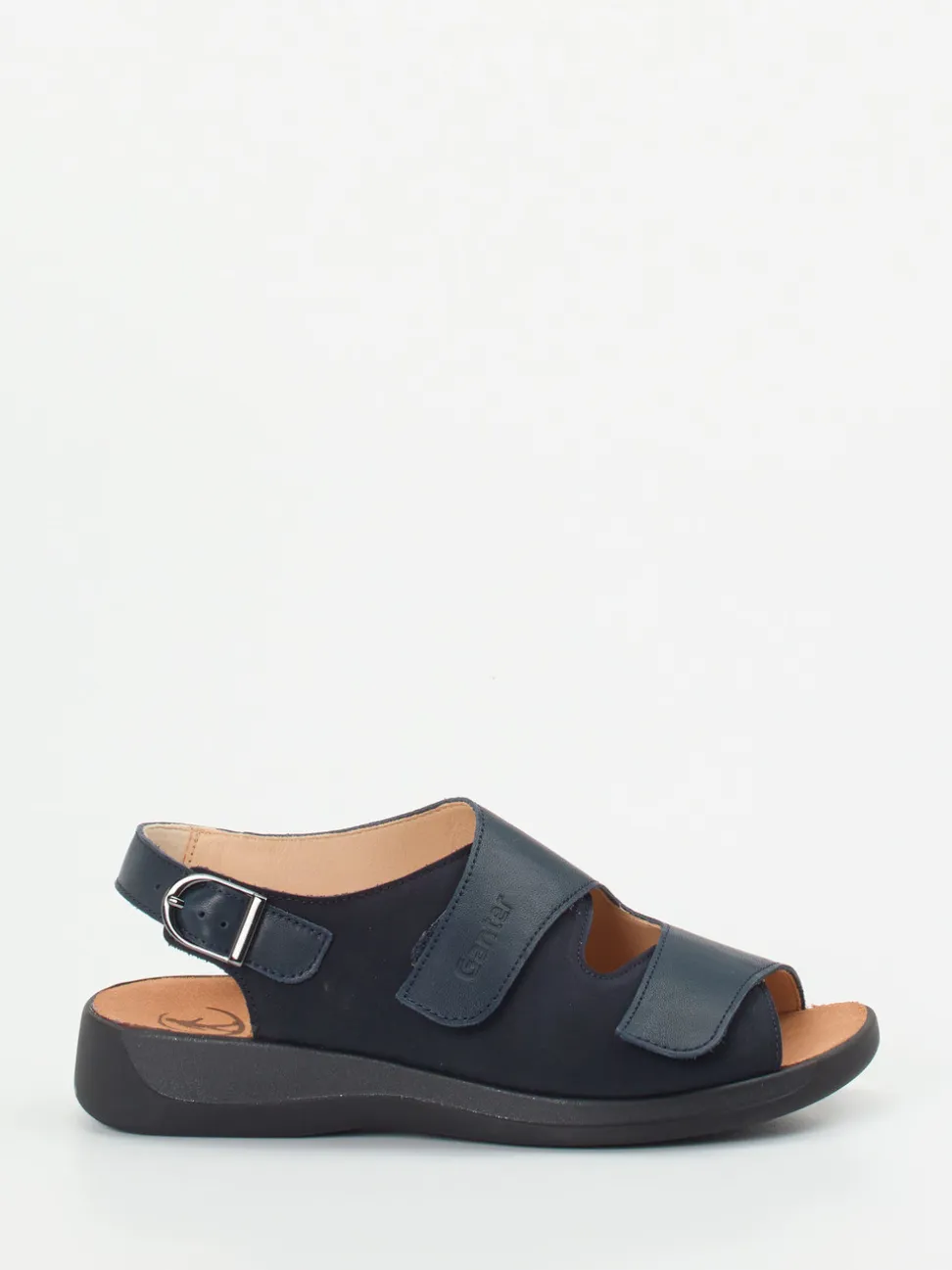 Ganter – Komfort-Sandalen aus Kalbleder Dunkelblau