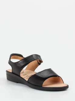 Ganter – Komfortsandalen aus Kalbleder Schwarz