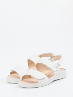 Ganter – Komfortsandalen aus Kalbleder Weiß