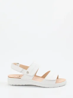 Ganter – Komfortsandalen aus Kalbleder Weiß