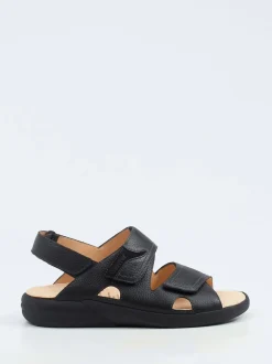 Ganter – Komfortsandalen aus Kalbleder schwarz