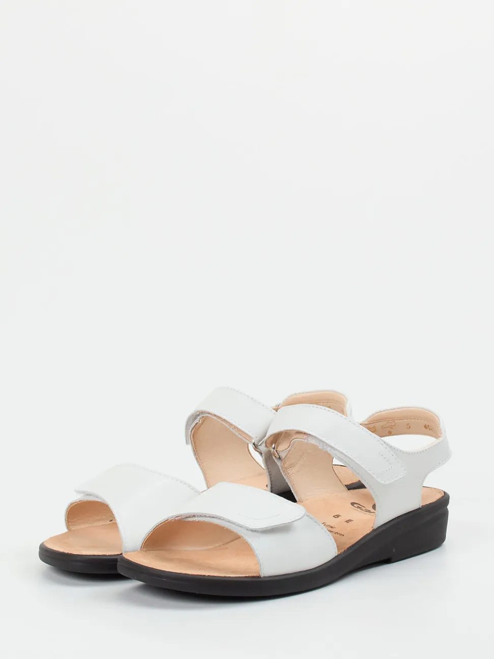 Ganter – Komfortsandalen aus Kalbleder weiß