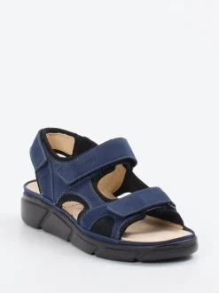 Ganter – Komfortsandalen aus Nubukleder Marineblau