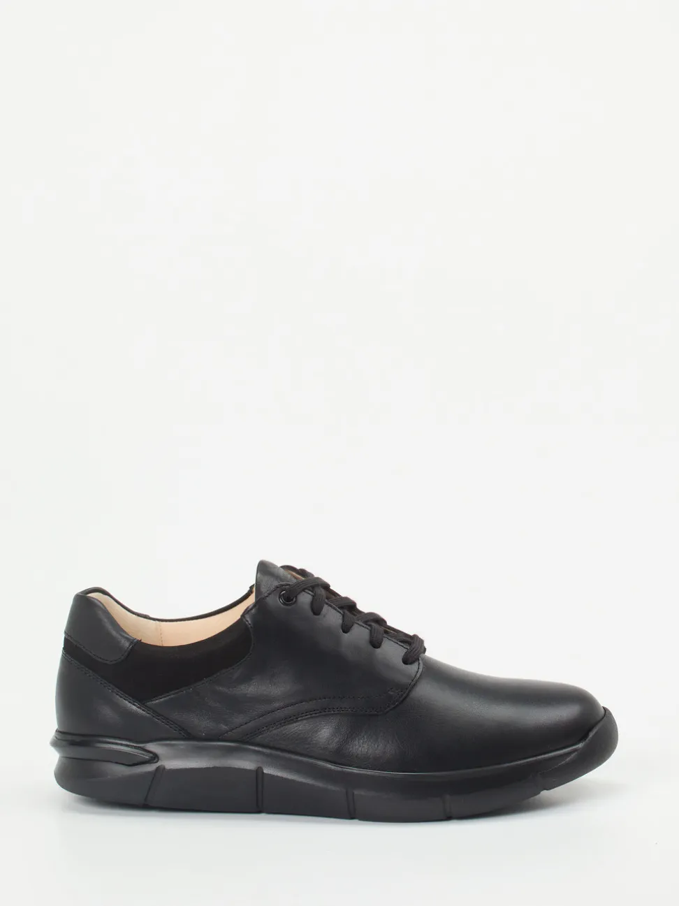 Ganter – Komfort-Schnürschuh aus Kalbleder schwarz