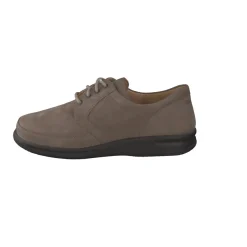 Ganter – Komfort-Schnürschuh aus Nubukleder taupe