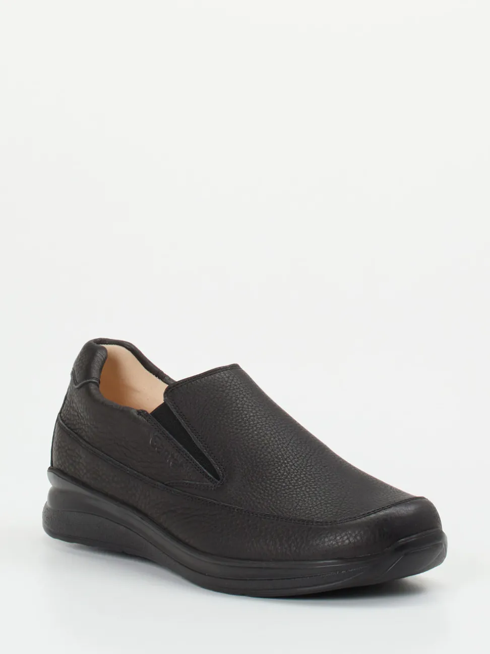 Ganter – Komfort-Slipper aus Kalbleder schwarz