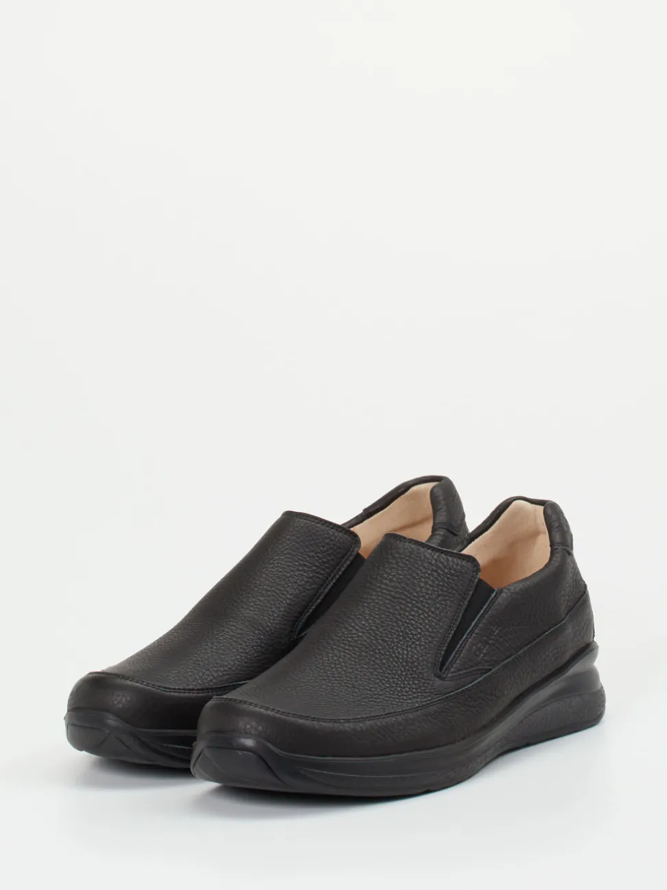 Ganter – Komfort-Slipper aus Kalbleder schwarz