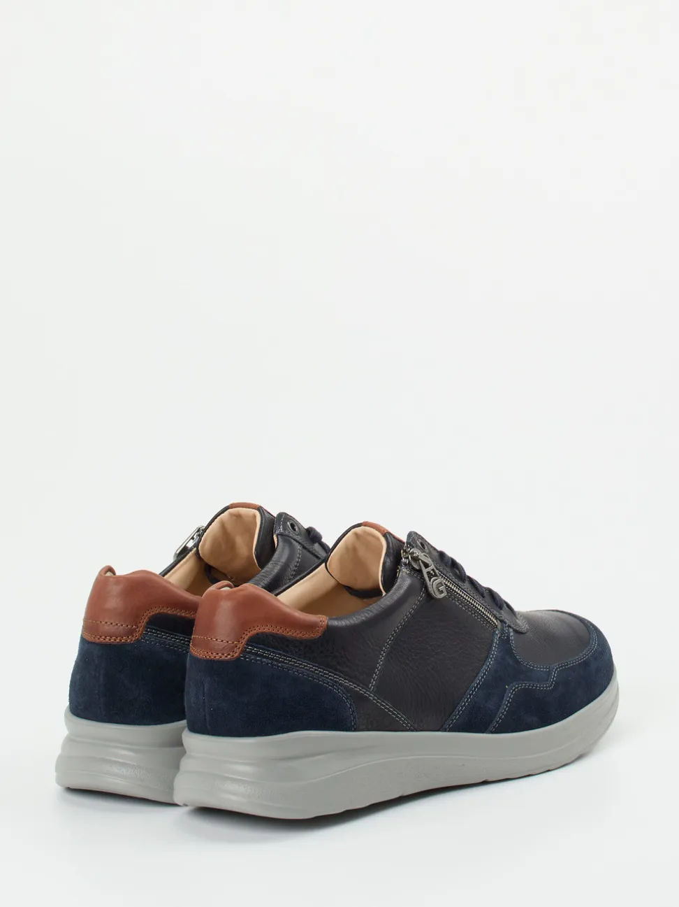 Ganter – Komfort-Sneaker aus Kalbleder Dunkelblau