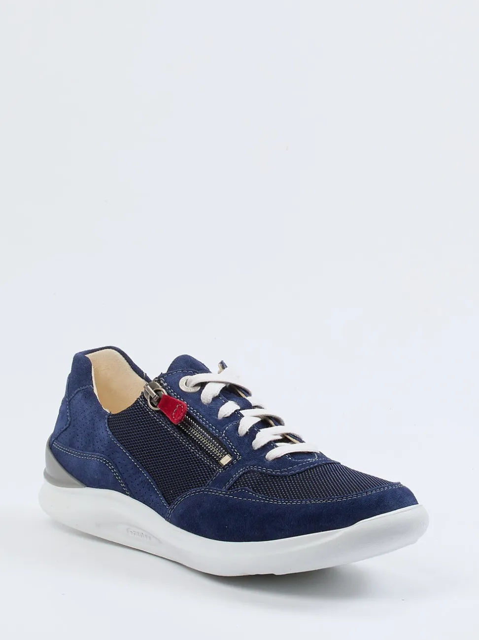 Ganter – Komfort-Sneaker aus Veloursleder Marineblau
