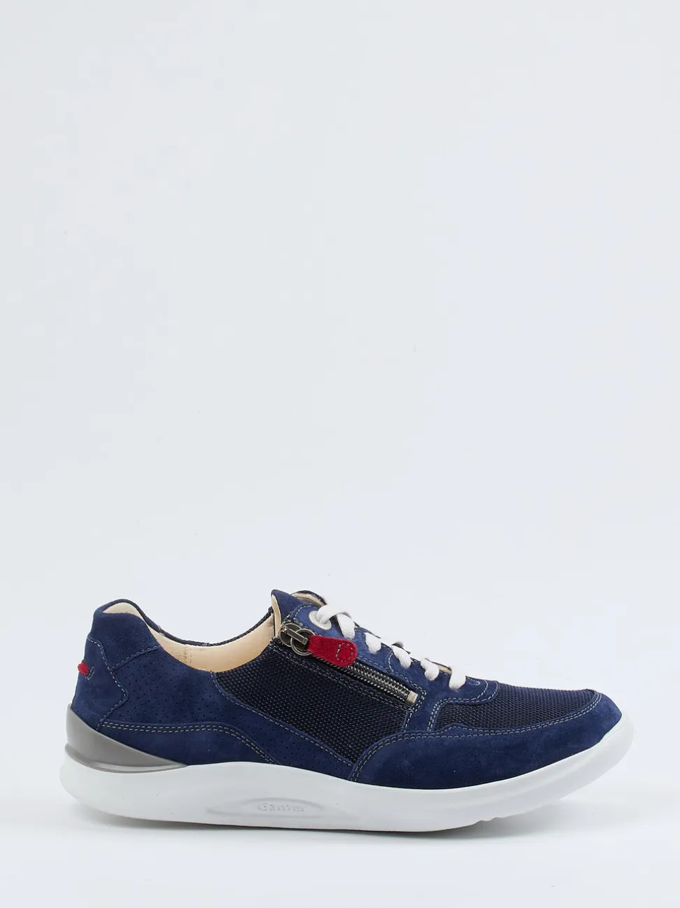 Ganter – Komfort-Sneaker aus Veloursleder Marineblau