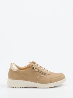 Ganter – Komfort-Sneaker aus Nubukleder beige